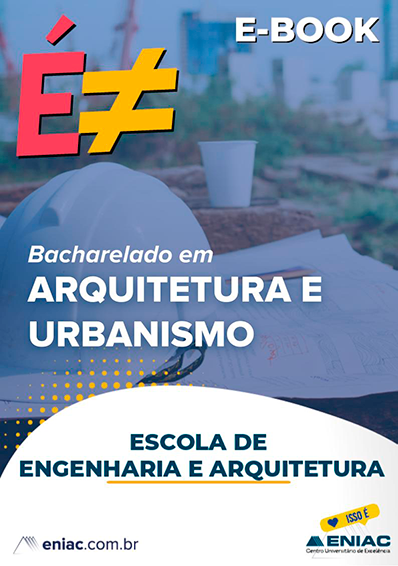 Capa do EBOOK de Arquitetiura e Urbanismo 