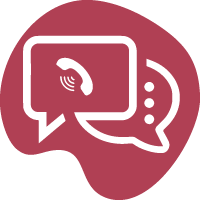 Balão de pensamento com a imagem de um telefone